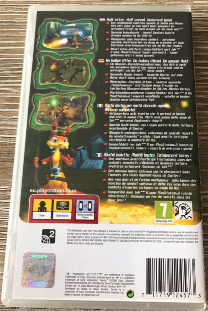 Daxter - Sony PlayStation Portable (PSP) video game collectible - Main Image 2