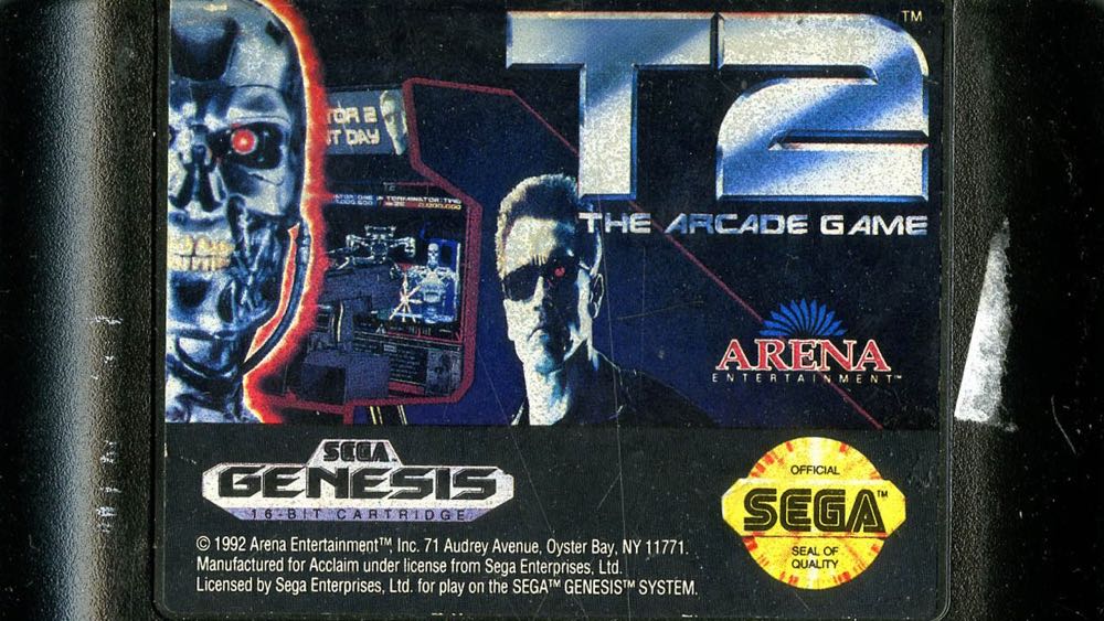 T2: The Arcade Game - Sega Genesis (Mega Drive) (Arena Entertainment) video game collectible [Barcode 6741749001074] - Main Image 3