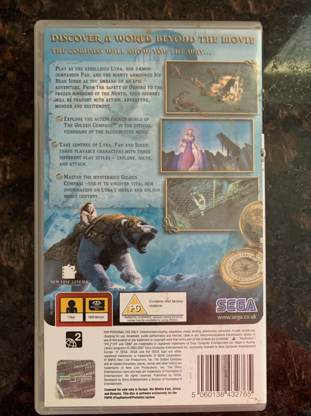 The Golden Compass - Sony PlayStation Portable (PSP) (Sega - 1) video game collectible [Barcode 5060138432765] - Main Image 2