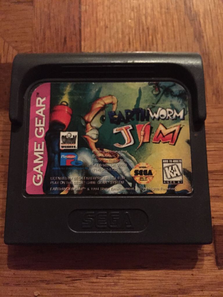 Earthworm Jim - Sega Game Gear video game collectible - Main Image 1