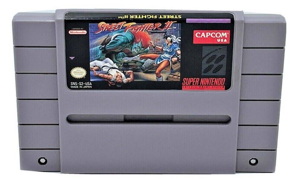Street Fighter II - Nintendo Super Nintendo Entertainment System (SNES) (Capcom - 2) video game collectible - Main Image 3