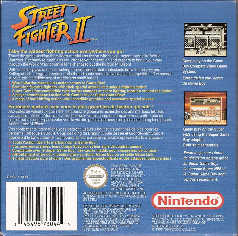 Street Fighter II - Nintendo Game Boy video game collectible - Main Image 2