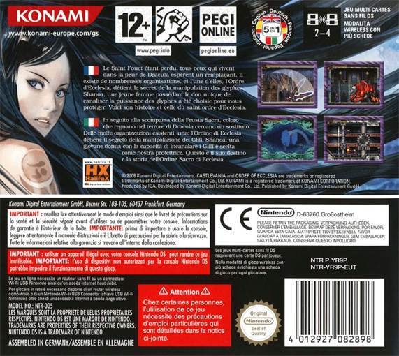 Castlevania: Order of Ecclesia - Nintendo DS (Konami - 1) video game collectible [Barcode 4012927082898] - Main Image 2