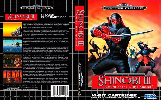 Shinobi III: Return of the Ninja Master - Sega Mega Drive (Sega - 1) video game collectible [Barcode 4974365611361] - Main Image 2