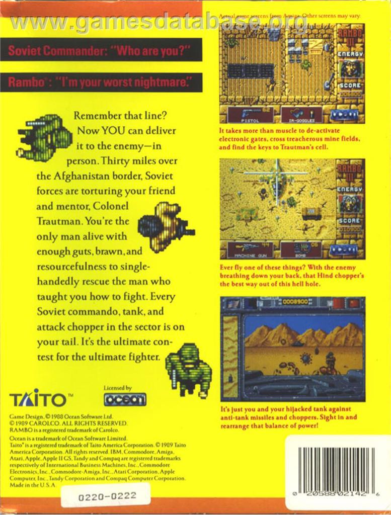 Rambo III - Atari ST video game collectible - Main Image 2
