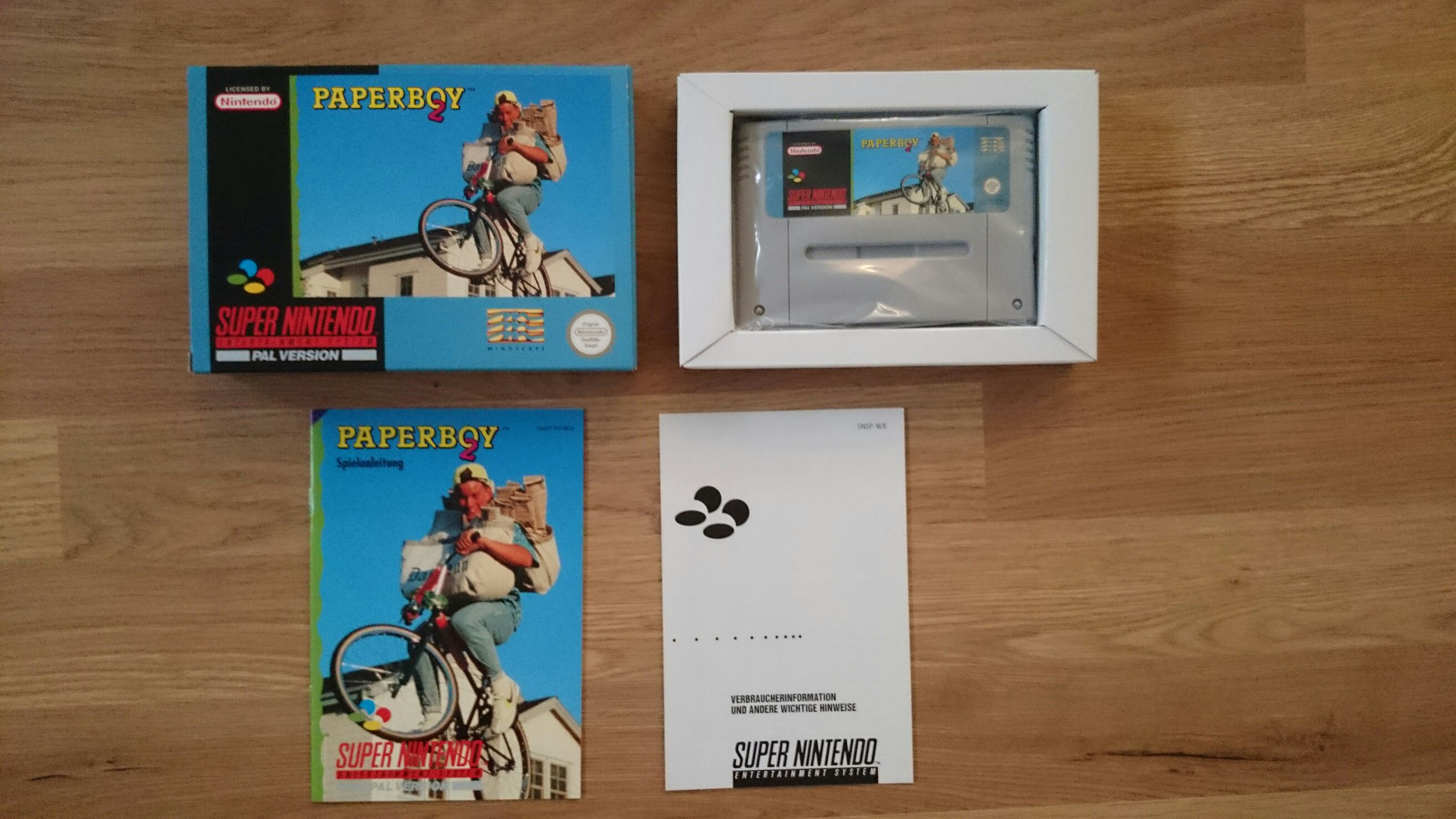 Paperboy 2 - Nintendo Super Nintendo Entertainment System (SNES) (Majesco) video game collectible [Barcode 4013195000218] - Main Image 2