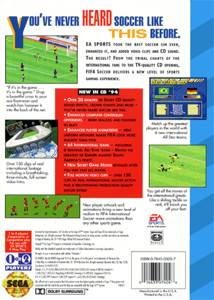 FIFA International Soccer - Sega CD (Electronic Arts/EA Games - 4) video game collectible [Barcode 014633074048] - Main Image 2
