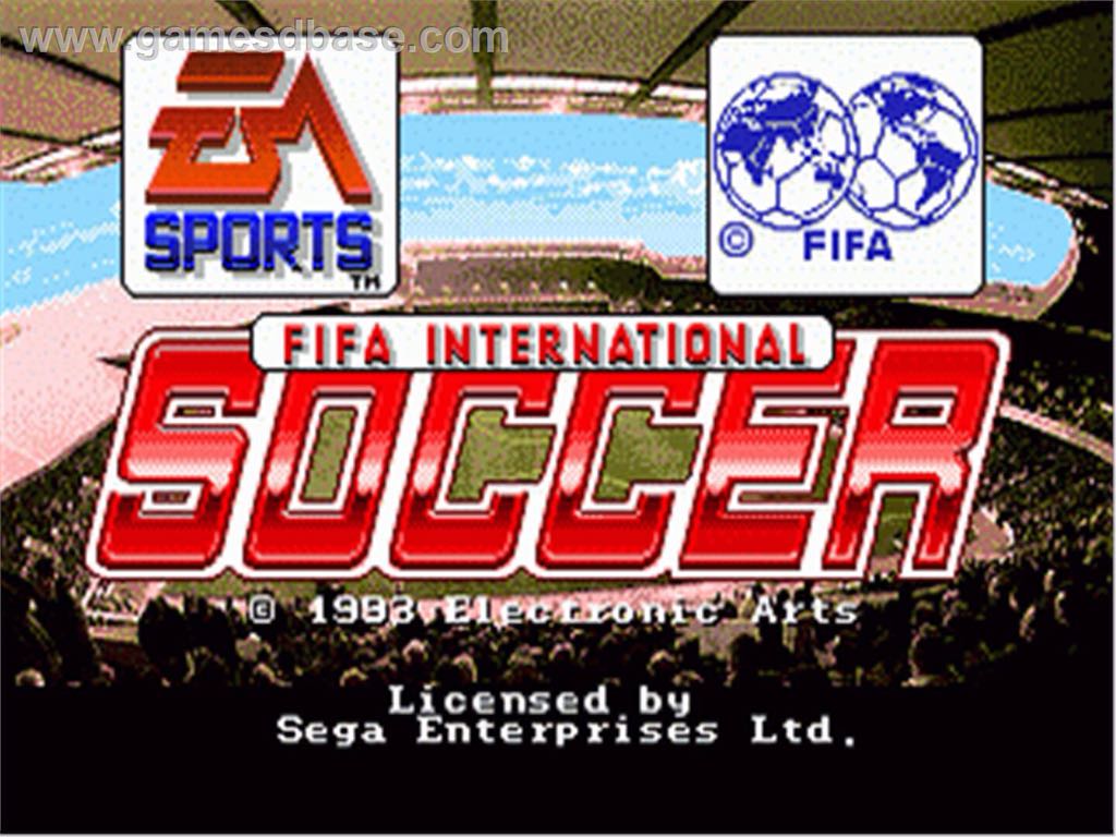 FIFA International Soccer - Sega Genesis (Mega Drive) video game collectible - Main Image 2