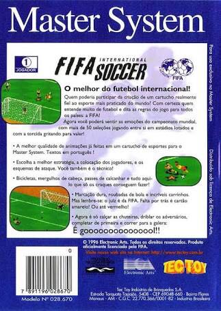 FIFA International Soccer - Sega Master System (TEC TOY) video game collectible - Main Image 2