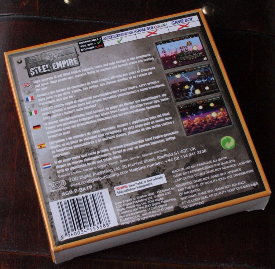 Steel empire - Nintendo Game Boy Advance (GBA) video game collectible - Main Image 2