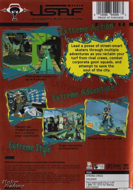 Jet Set Radio Future - Microsoft Xbox video game collectible - Main Image 2