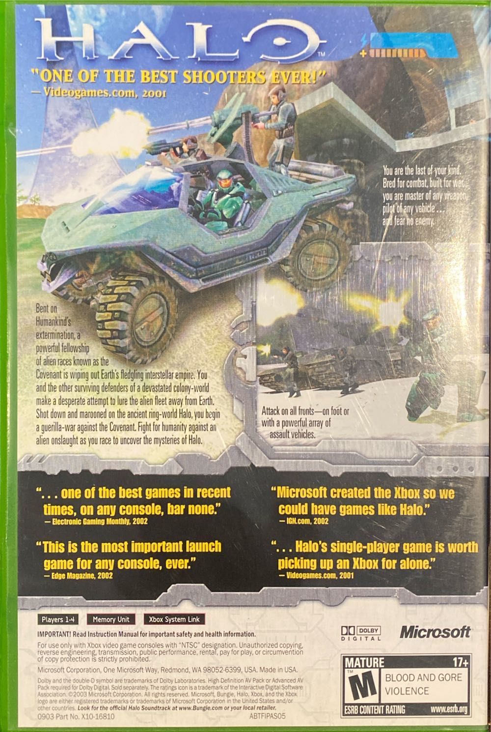 Halo - Microsoft Xbox (Bungie / Microsoft - 1-4) video game collectible - Main Image 2