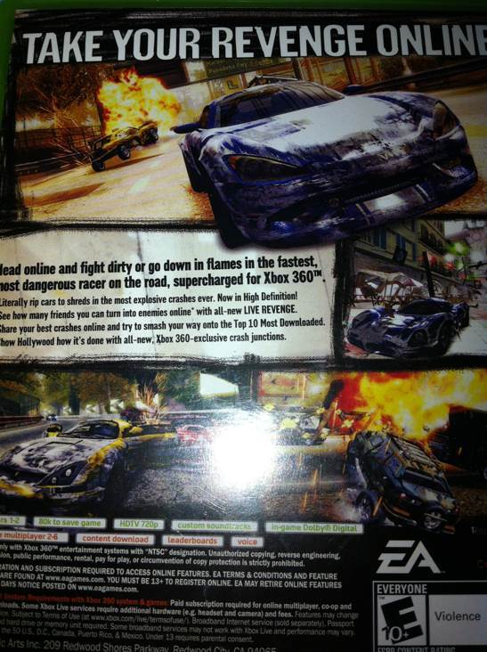 Burnout Revenge - Microsoft Xbox 360 video game collectible - Main Image 2