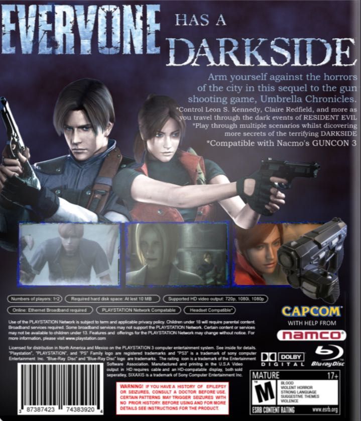 Resident Evil The Darkside Chronicles - Sony PlayStation 3 (PS3) video game collectible - Main Image 2