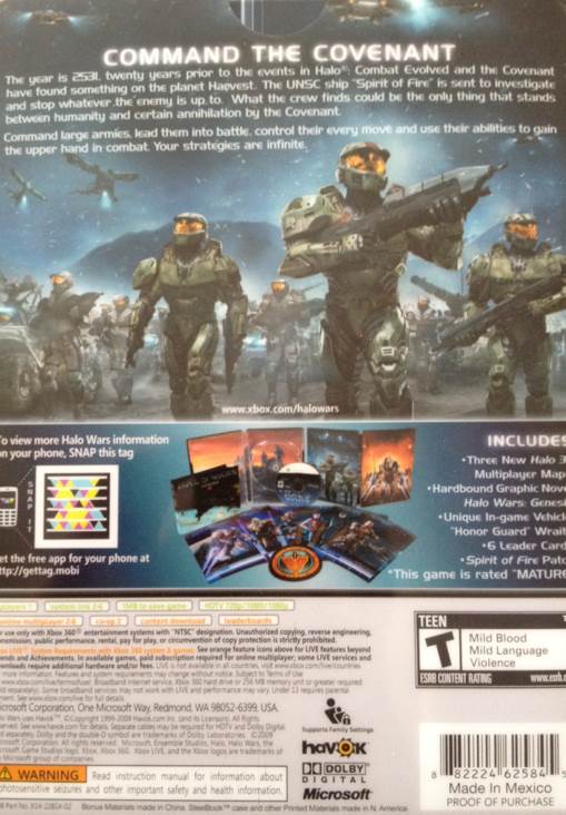Halo Wars Limited Edition - Microsoft Xbox 360 (Microsoft Game Studios - 6) video game collectible [Barcode 882224625845] - Main Image 2