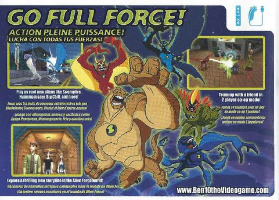 Ben 10 Alien Force - Nintendo Wii (D3 Publisher - 2) video game collectible [Barcode 5060125483145] - Main Image 2