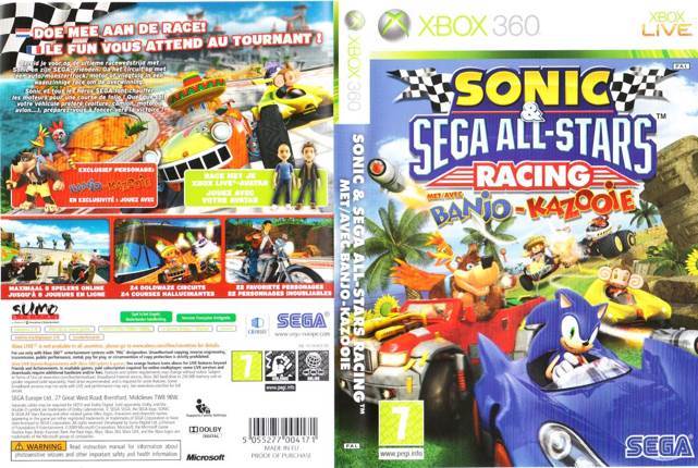 Sonic and SEGA All-Stars Racing - Microsoft Xbox 360 video game collectible [Barcode 5055277004171] - Main Image 2
