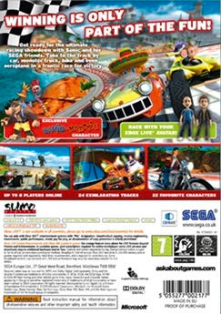 Sonic and SEGA All-Stars Racing (Classics) - Microsoft Xbox 360 (Sega - 4) video game collectible [Barcode 5055277014002] - Main Image 2