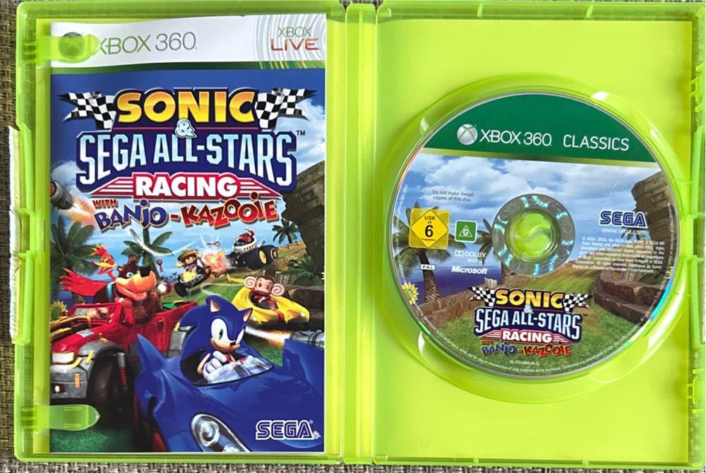 Sonic and SEGA All-Stars Racing (Classics) - Microsoft Xbox 360 (Sega - 4) video game collectible [Barcode 5055277014002] - Main Image 3