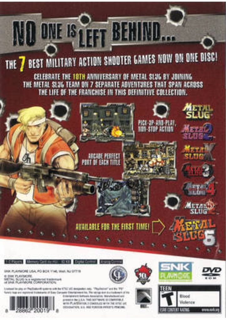 Metal Slug Anthology - Sony PlayStation 2 (PS2) (Virgin Play - 2) video game collectible [Barcode 5060050945527] - Main Image 2