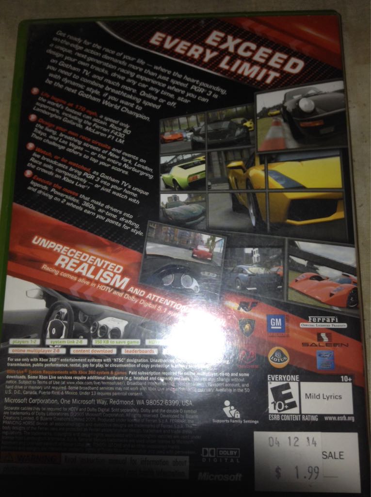 Project Gotham Racing 3 - Microsoft Xbox 360 (Bizarre Creations - 1-2) video game collectible - Main Image 2