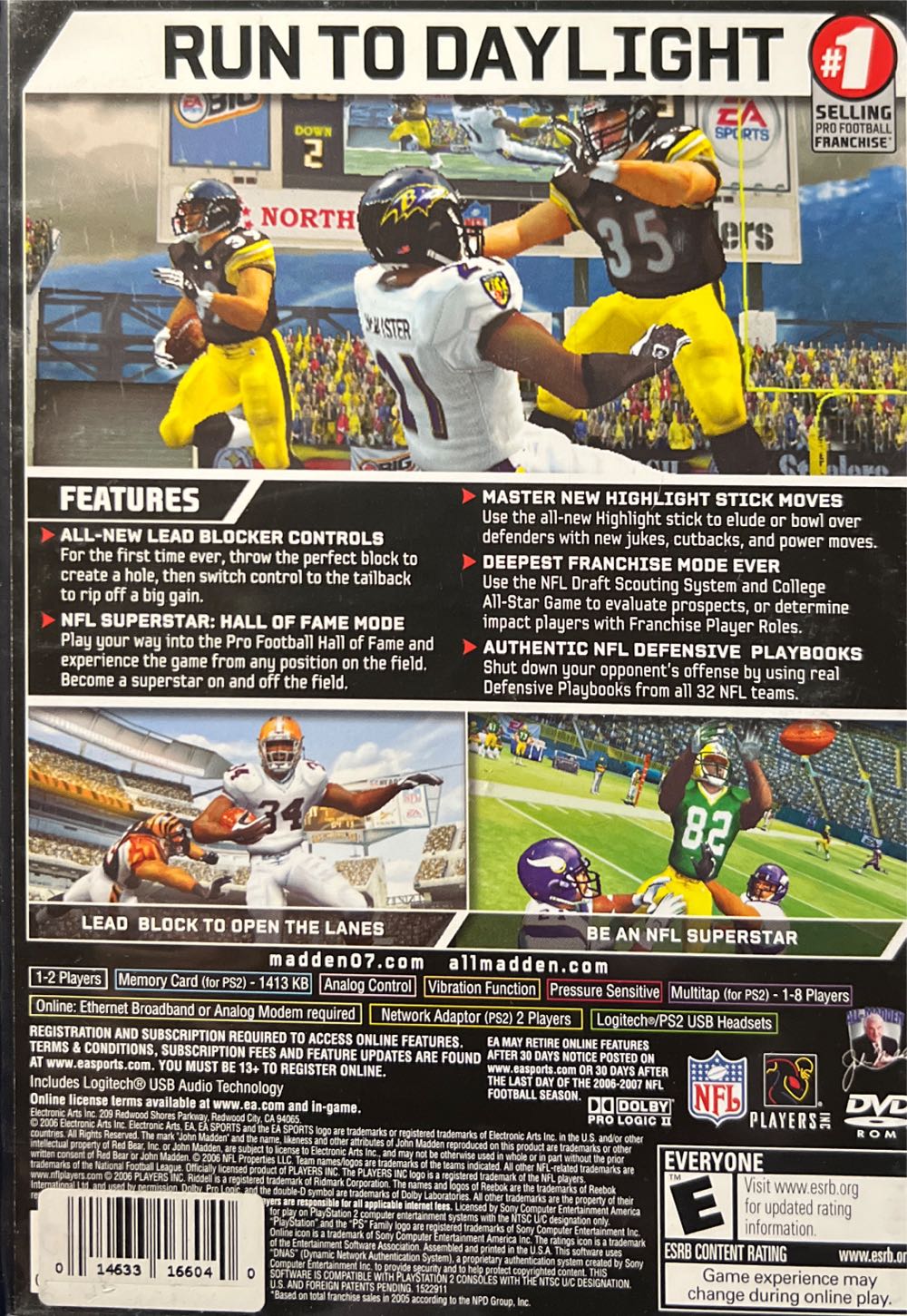 Madden NFL 07 - Sony PlayStation 2 (PS2) (Ea Sports - 2) video game collectible [Barcode 014633166040] - Main Image 2