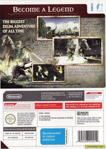 Legend of Zelda: Twilight Princess - Nintendo Wii (Nintendo - 1) video game collectible - Main Image 2