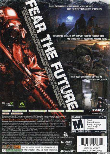 Metro 2033 - Microsoft Xbox 360 (Deep Silver - 1) video game collectible [Barcode 4005209130547] - Main Image 2