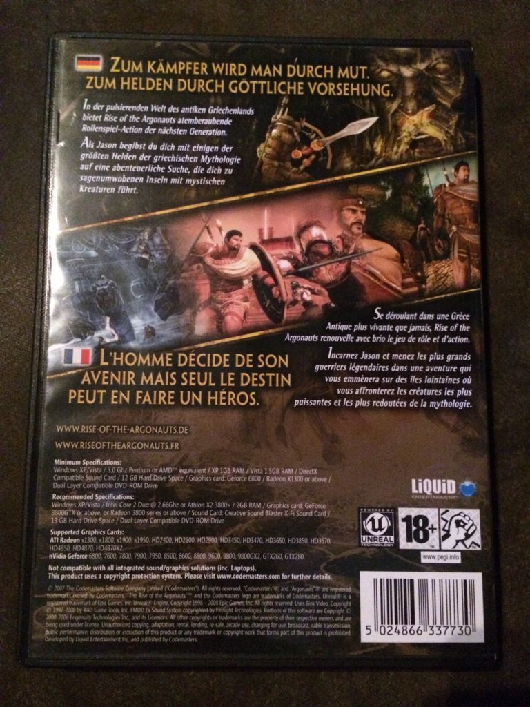 Rise of the Argonauts - PC (Liquid Games) video game collectible [Barcode 5024866337730] - Main Image 2