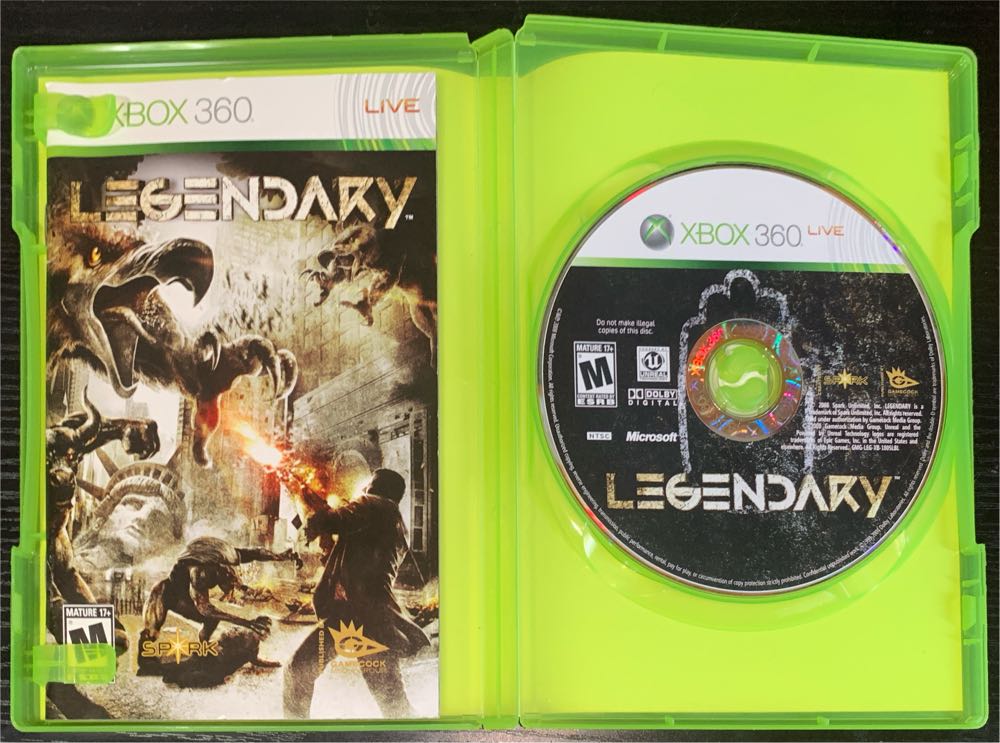 Legendary - Microsoft Xbox 360 (Spark - 1) video game collectible [Barcode 899163001142] - Main Image 3