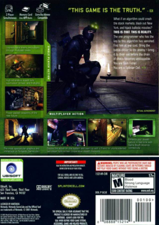 Tom Clancy’s Splinter Cell Chaos Theory - PC (Ubisoft - 1) video game collectible [Barcode 3307210175113] - Main Image 2