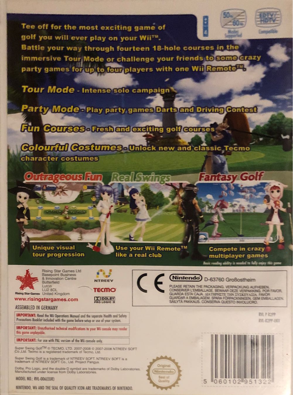 Super Swing Golf - Nintendo Wii (4) video game collectible [Barcode 5060102951322] - Main Image 2