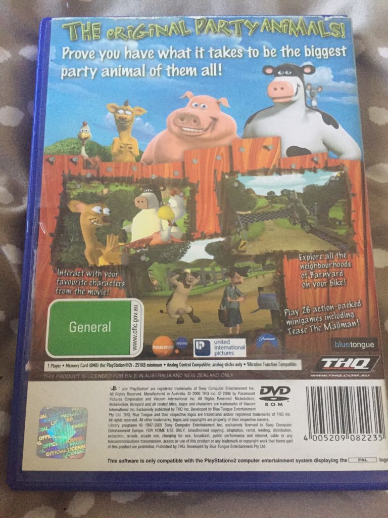 Barnyard - Sony PlayStation 2 (PS2) video game collectible [Barcode 4005209082235] - Main Image 2