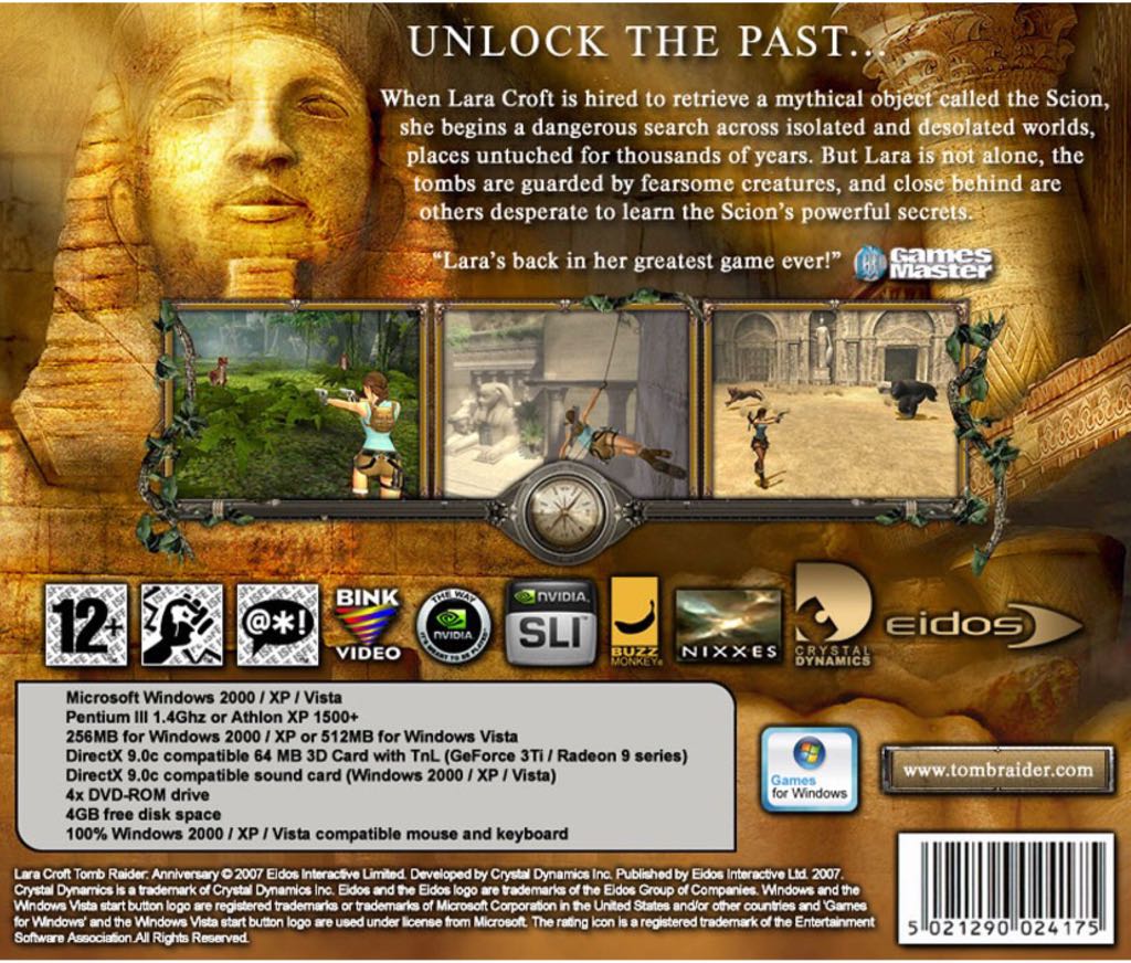 Tomb Raider: Anniversary - PC (Eidos Interactive - 1) video game collectible - Main Image 2