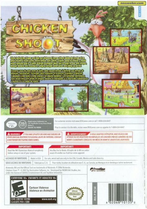 Chicken Shoot - Nintendo Wii (Fun Box Media - 2) video game collectible [Barcode 5055377600242] - Main Image 2