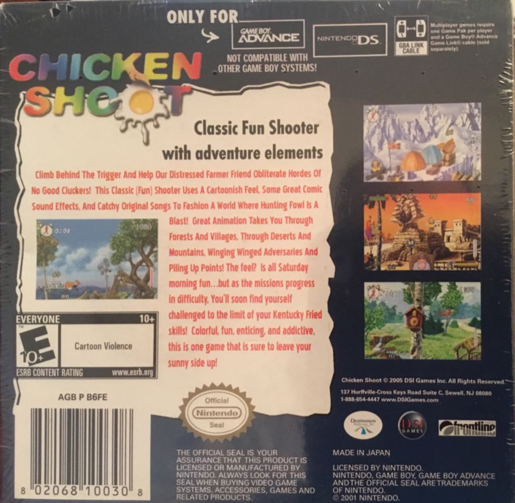 Chicken Shoot - Nintendo Game Boy Advance (GBA) video game collectible [Barcode 802068100308] - Main Image 2