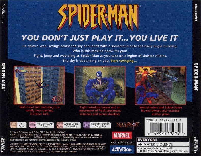 SPIDERMAN - Sony PlayStation 2 (PS2) (Activision) video game collectible - Main Image 2