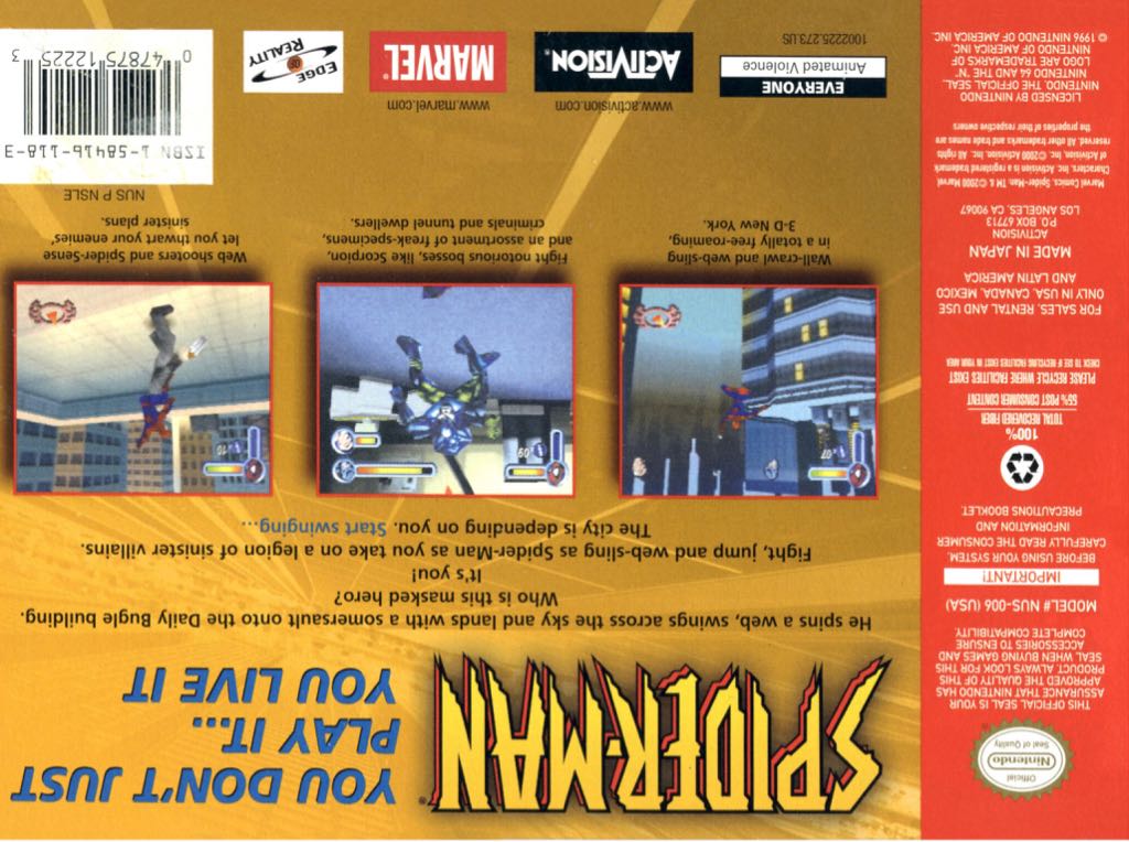 Spiderman - Nintendo 64 (N64) video game collectible - Main Image 2