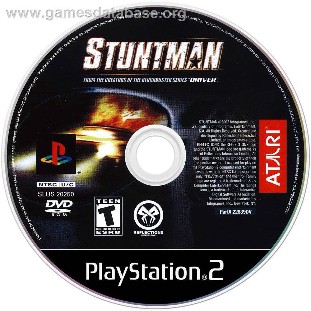 Stuntman - Sony PlayStation 2 (PS2) (Atari - 1) video game collectible [Barcode 354430022696] - Main Image 3