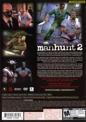 Manhunt 2 - Sony PlayStation Portable (PSP) (Rockstar - 1) video game collectible [Barcode 710425330681] - Main Image 2