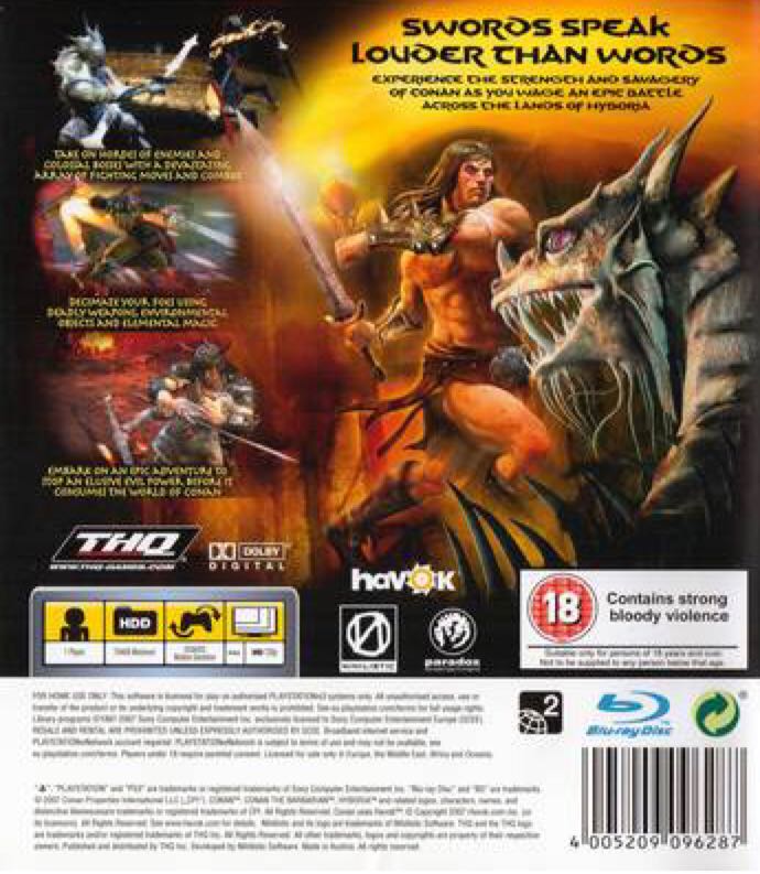 CONAN - Sony PlayStation 3 (PS3) (THQ - 1) video game collectible [Barcode 4005209096317] - Main Image 2