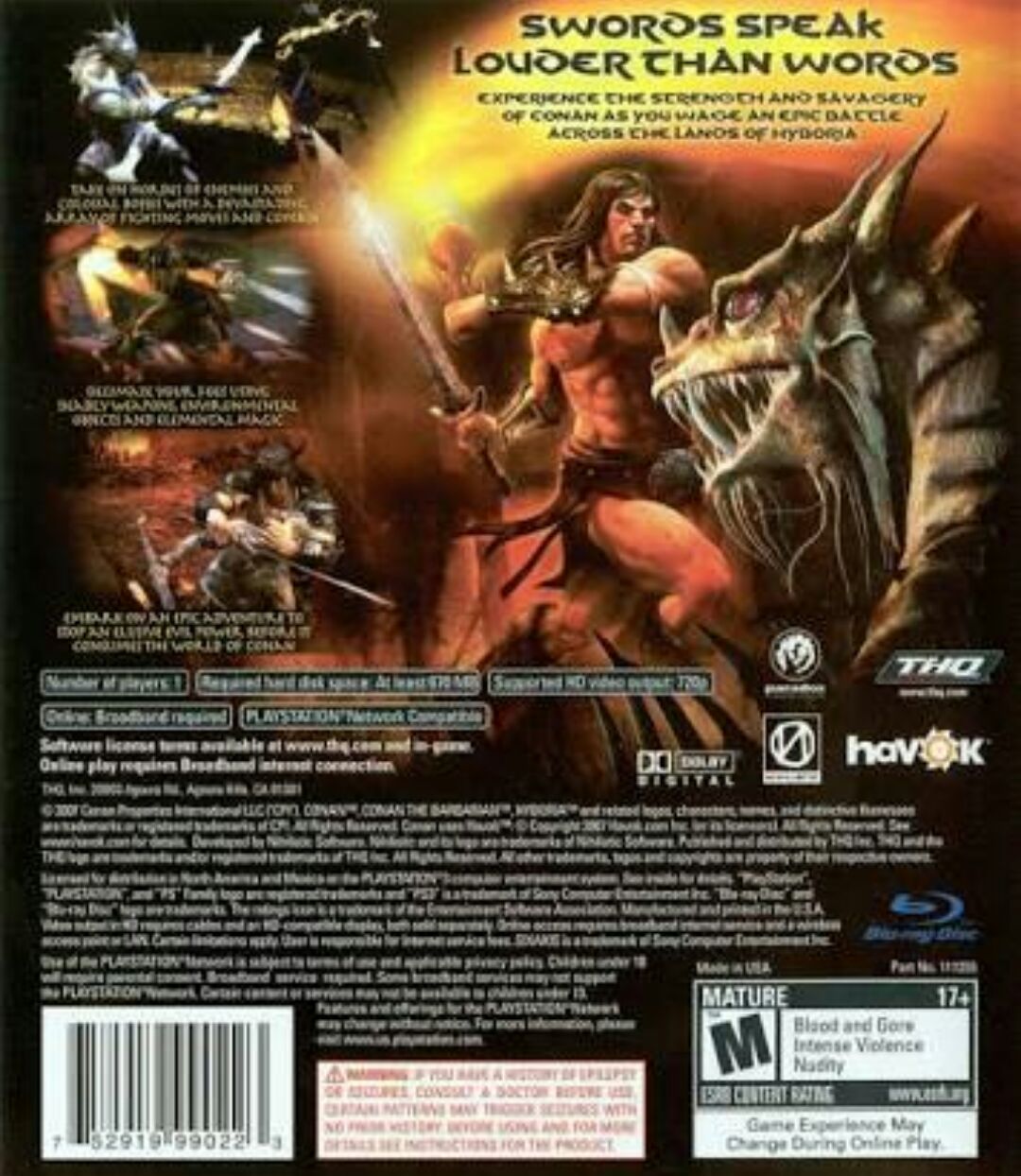 Conan - Sony PlayStation 3 (PS3) (THQ - 1) video game collectible [Barcode 4005209098601] - Main Image 2