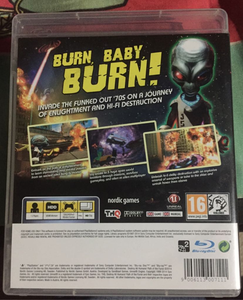 destroy all humans! path of the furon - Sony PlayStation 3 (PS3) video game collectible - Main Image 2