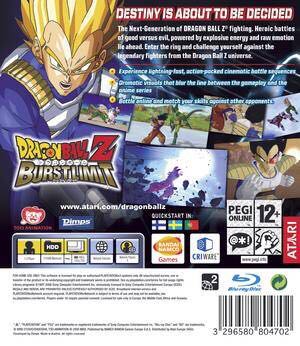 Dragonball Z: Burst Limit - Sony PlayStation 3 (PS3) (Namco Bandai Games - 2) video game collectible [Barcode 4012160250597] - Main Image 2