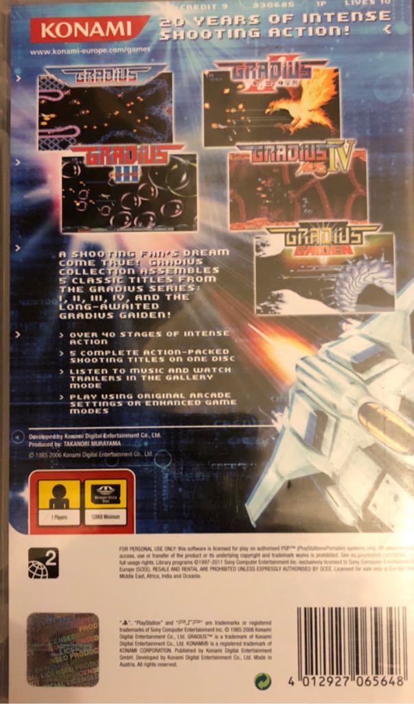 Gradius Collection - Sony PlayStation Portable (PSP) video game collectible - Main Image 2