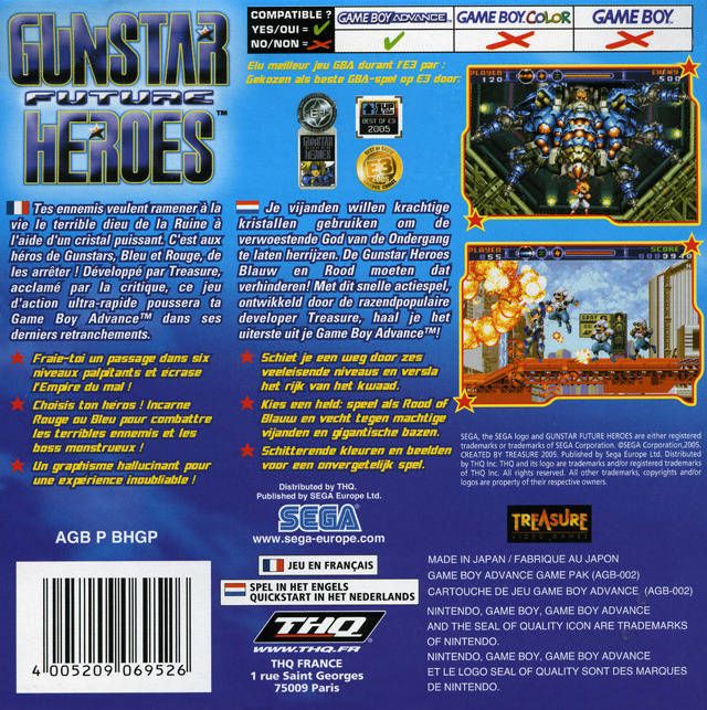 Gunstar Future Heroes - Nintendo Game Boy Advance (GBA) (Sega - 1) video game collectible [Barcode 4005209069540] - Main Image 2