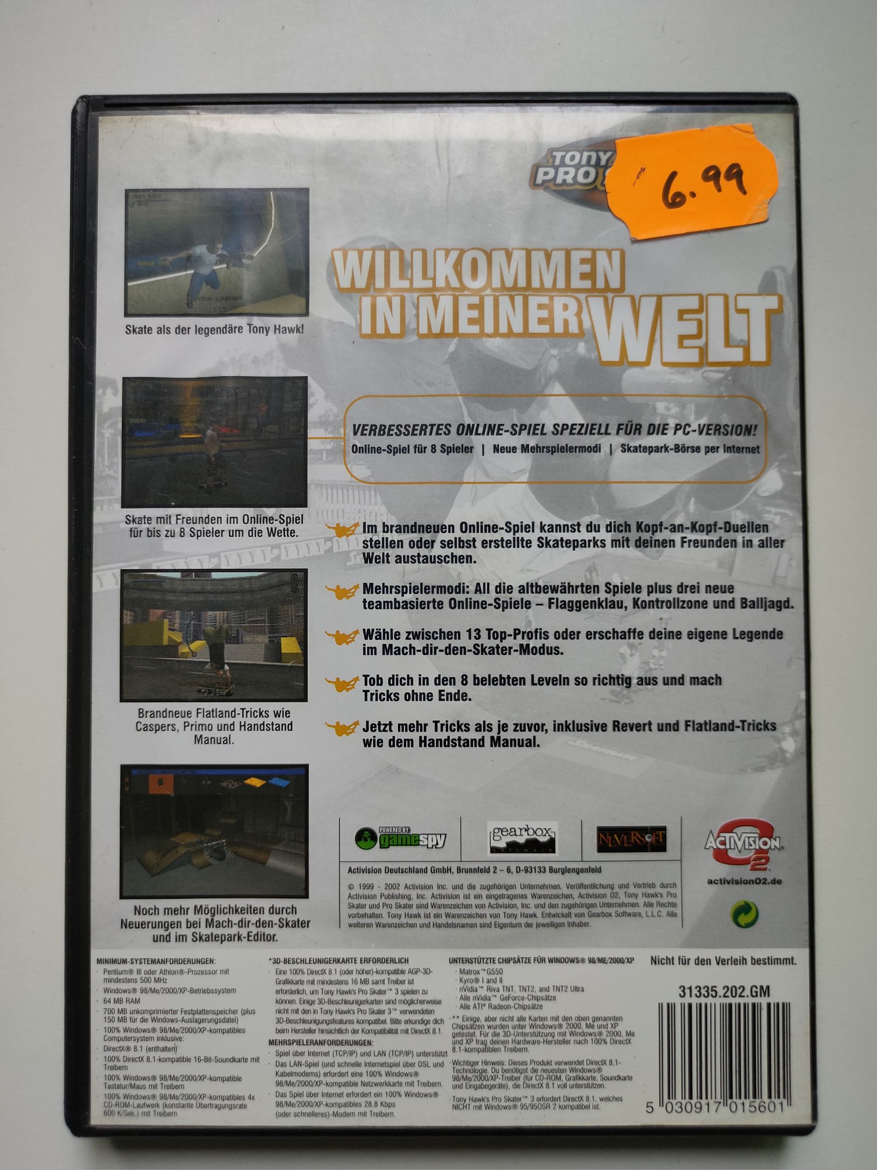 Tony Hawks Pro Skater 3 - PC video game collectible [Barcode 5030917015601] - Main Image 2