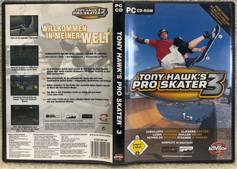 Tony Hawks Pro Skater 3 - PC video game collectible [Barcode 5030917015601] - Main Image 3