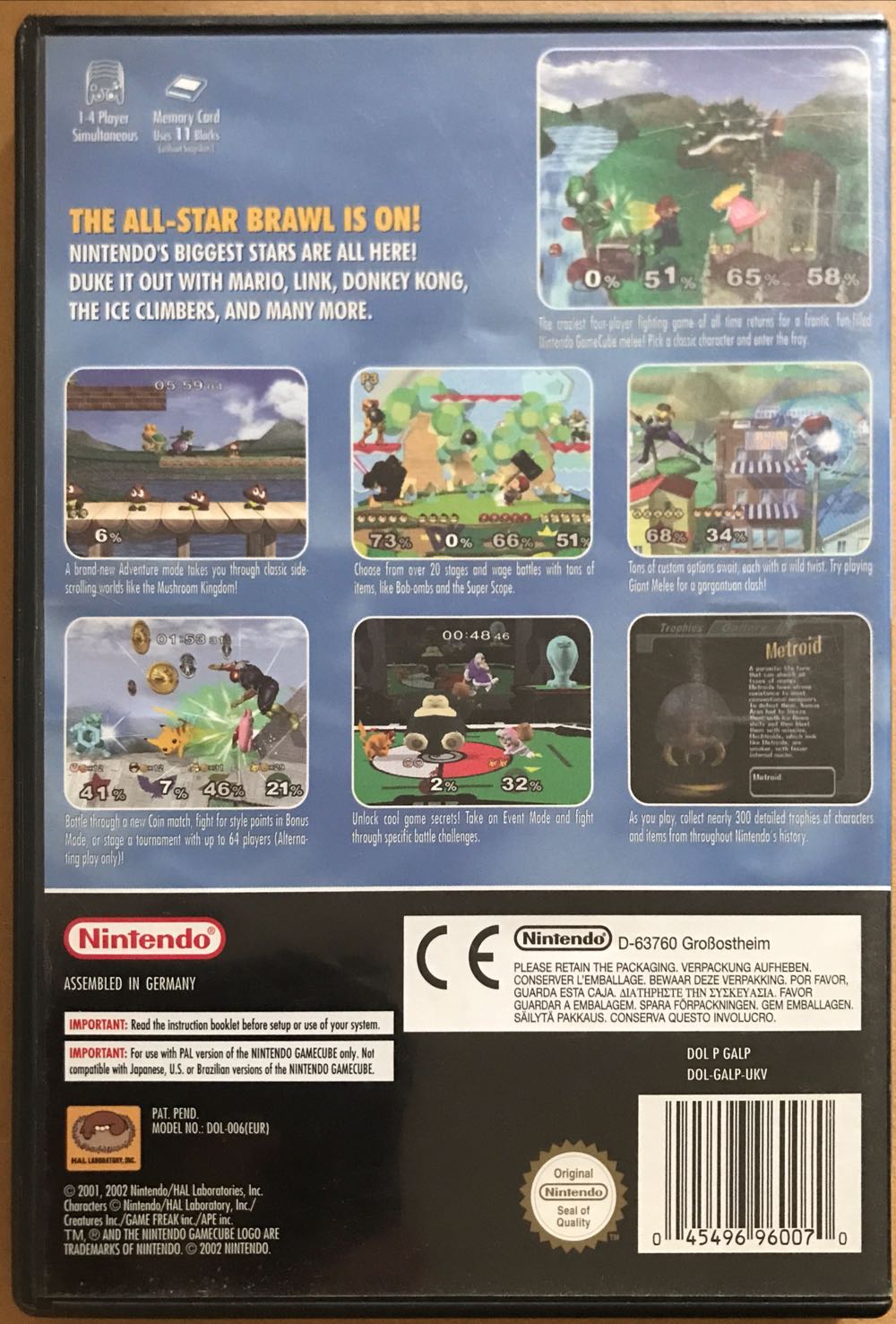 Super Smash Bros. Melee - Nintendo GameCube (Nintendo - 4) video game collectible - Main Image 2