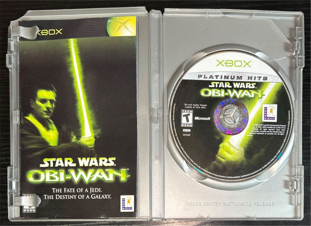 Star Wars: Obi-Wan - Microsoft Xbox (LucasArts - 2) video game collectible [Barcode 023272953751] - Main Image 3